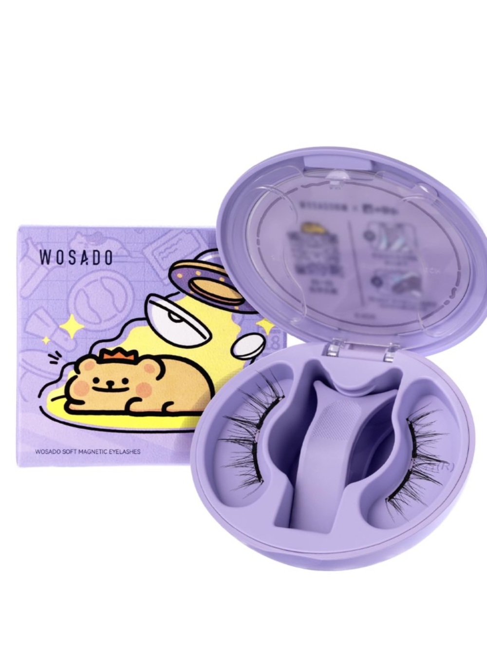 New WOSADO Magnetic Eyelashes Kit With Applicator - Ice Black, Reusable